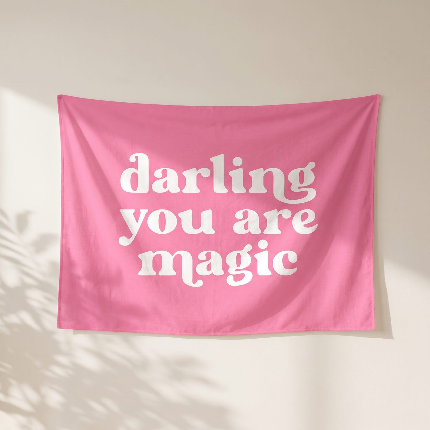 Darling You Are Magic Banner | Kids Room Wall Decor for Girls Bedroom or Nursery