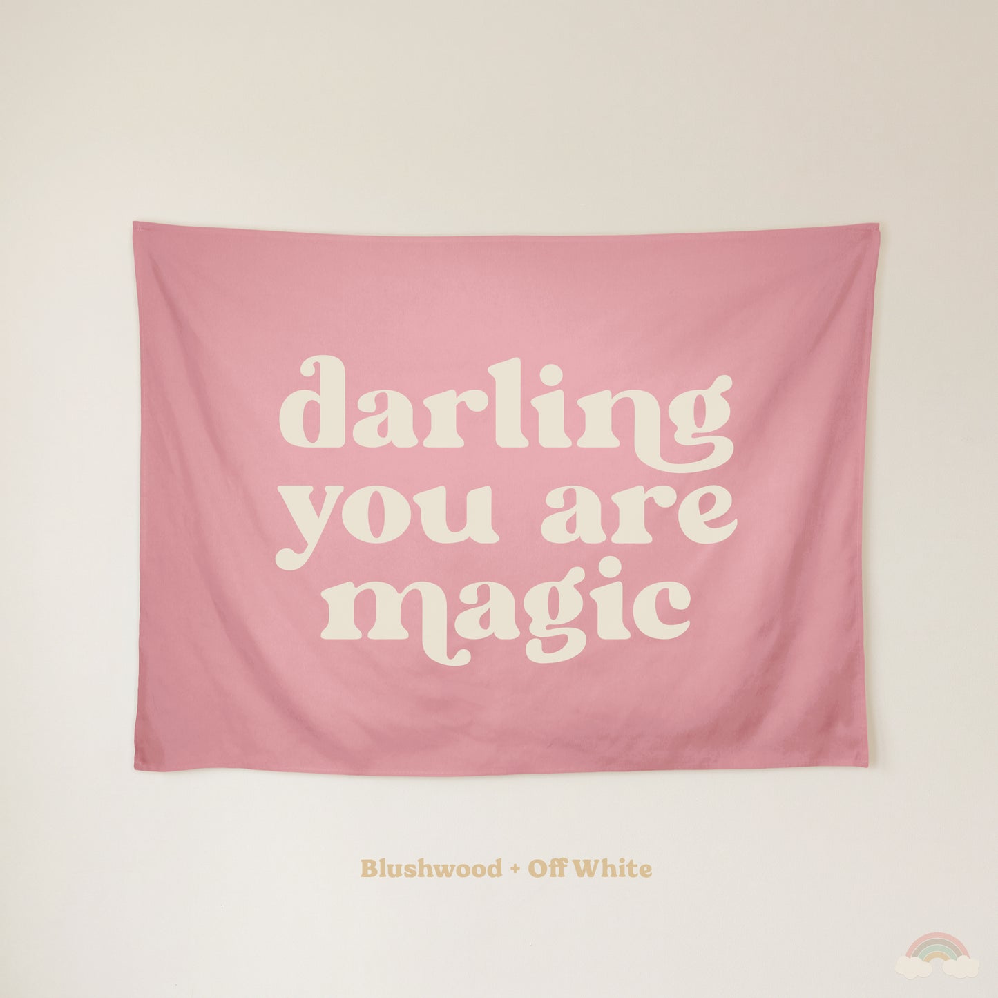 Darling You Are Magic Banner | Kids Room Wall Decor for Girls Bedroom or Nursery