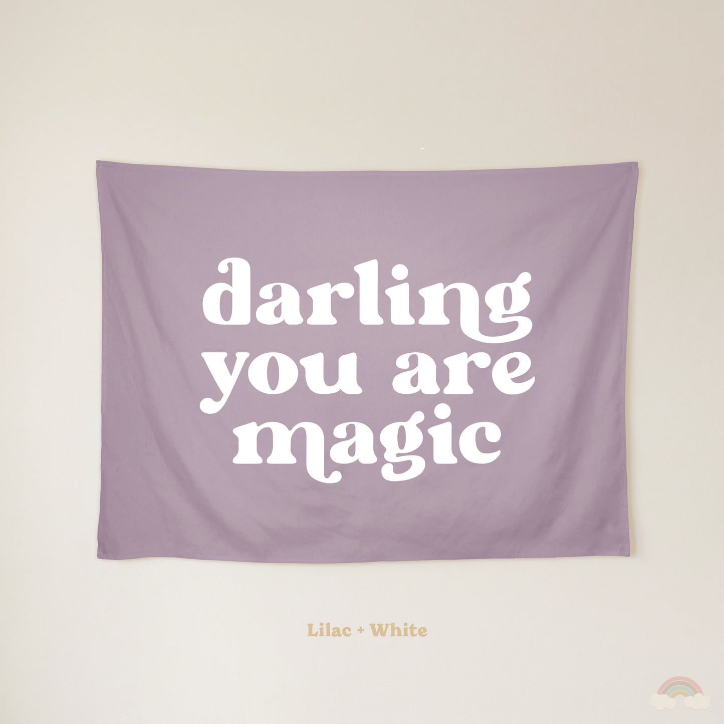 Darling You Are Magic Banner | Kids Room Wall Decor for Girls Bedroom or Nursery