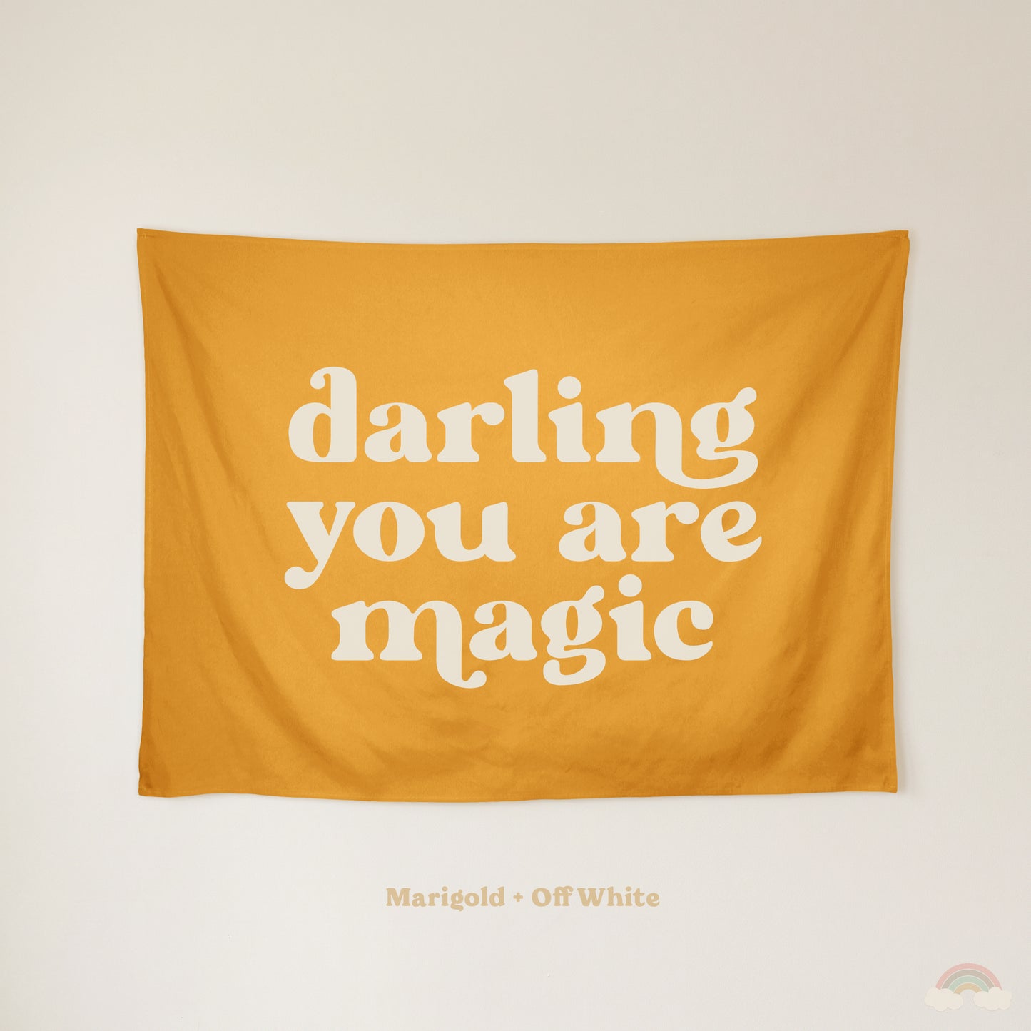 Darling You Are Magic Banner | Kids Room Wall Decor for Girls Bedroom or Nursery