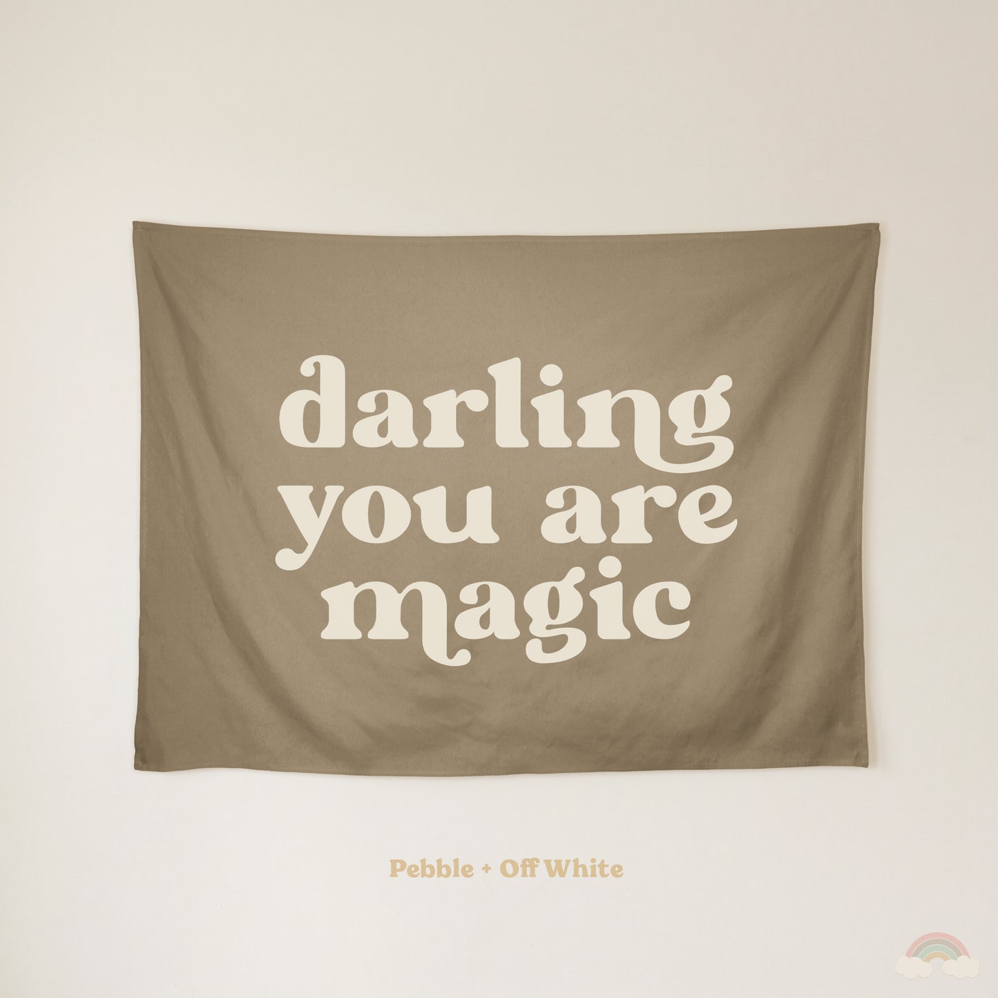 Darling You Are Magic Banner | Kids Room Wall Decor for Girls Bedroom or Nursery