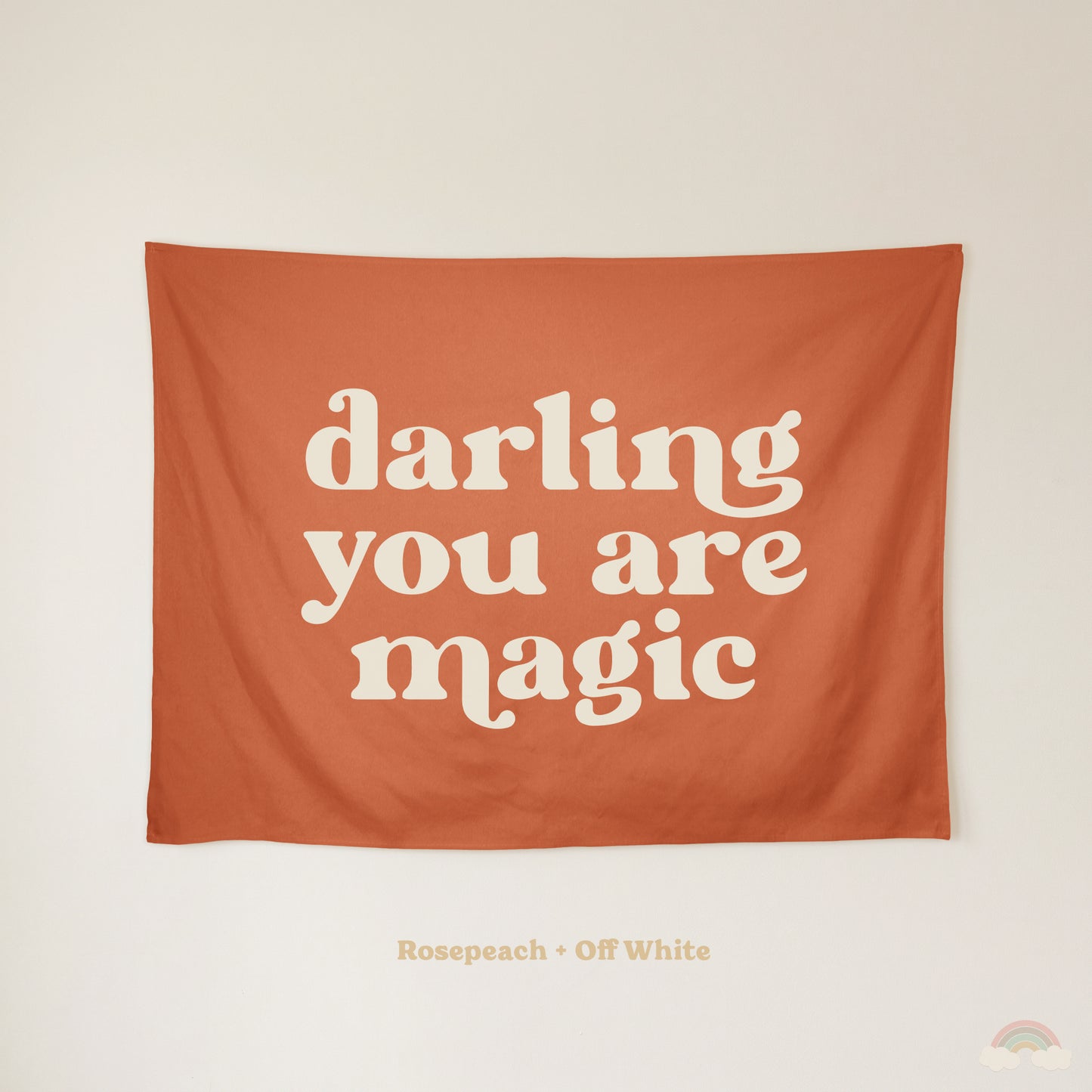 Darling You Are Magic Banner | Kids Room Wall Decor for Girls Bedroom or Nursery