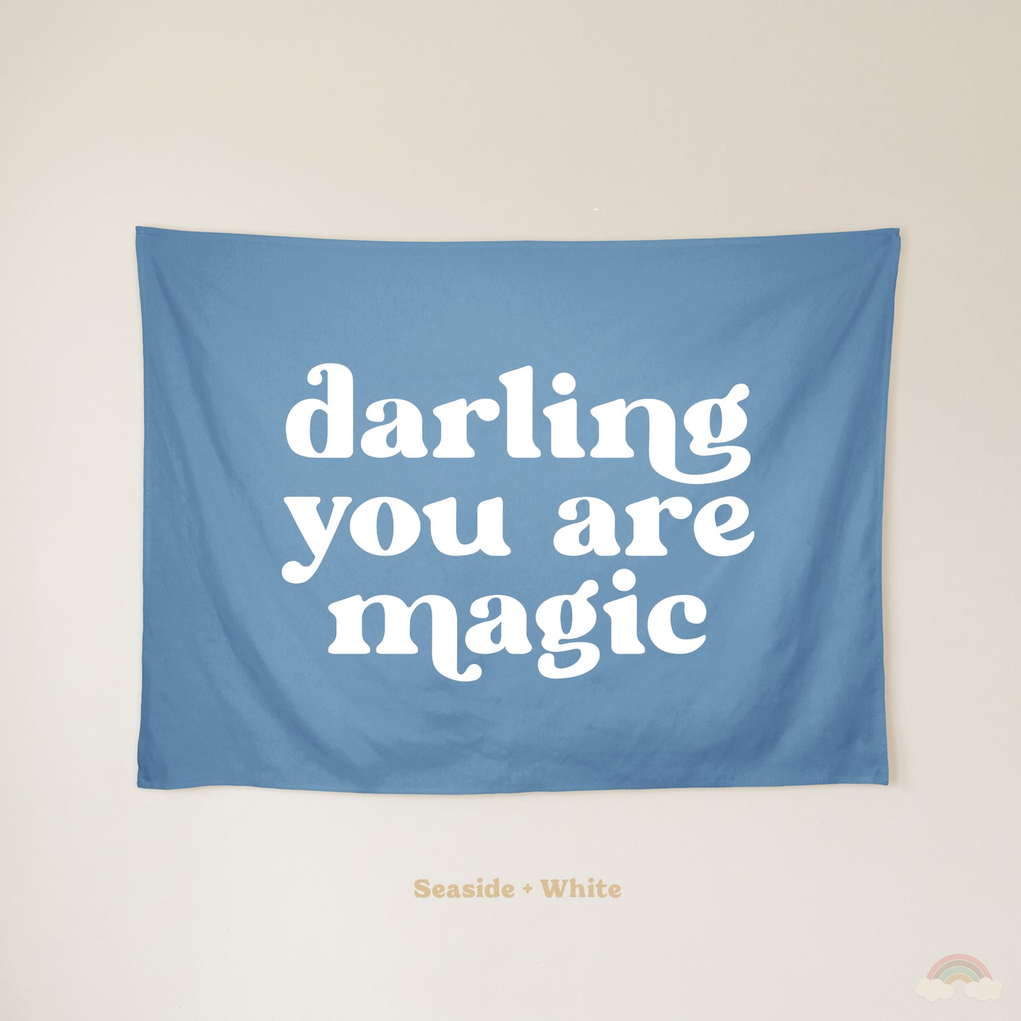 Darling You Are Magic Banner | Kids Room Wall Decor for Girls Bedroom or Nursery