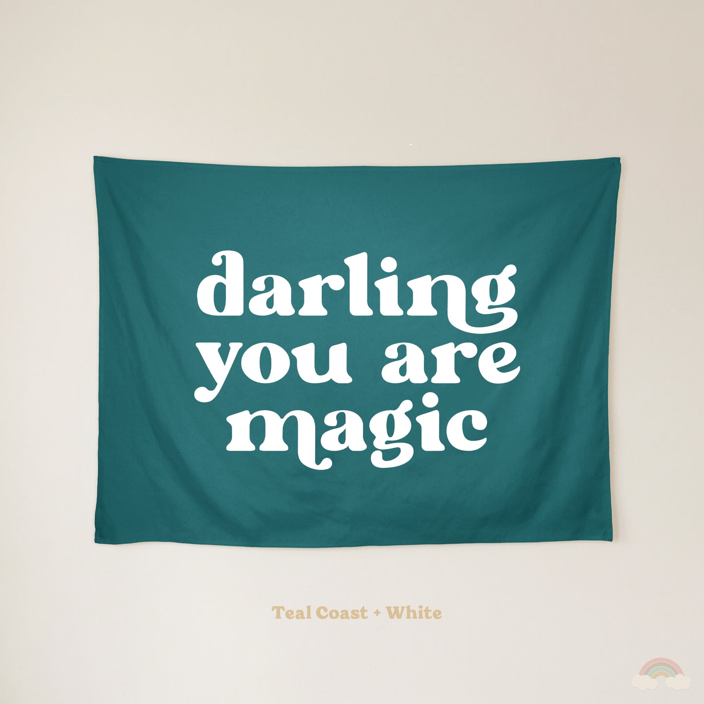 Darling You Are Magic Banner | Kids Room Wall Decor for Girls Bedroom or Nursery