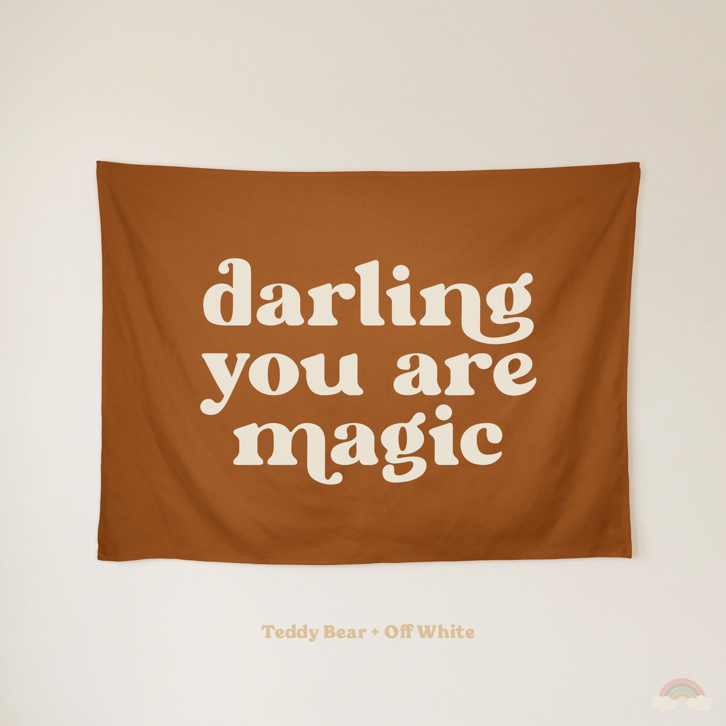 Darling You Are Magic Banner | Kids Room Wall Decor for Girls Bedroom or Nursery